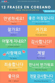 frases y palabras básicas en coreano con pronunciacion